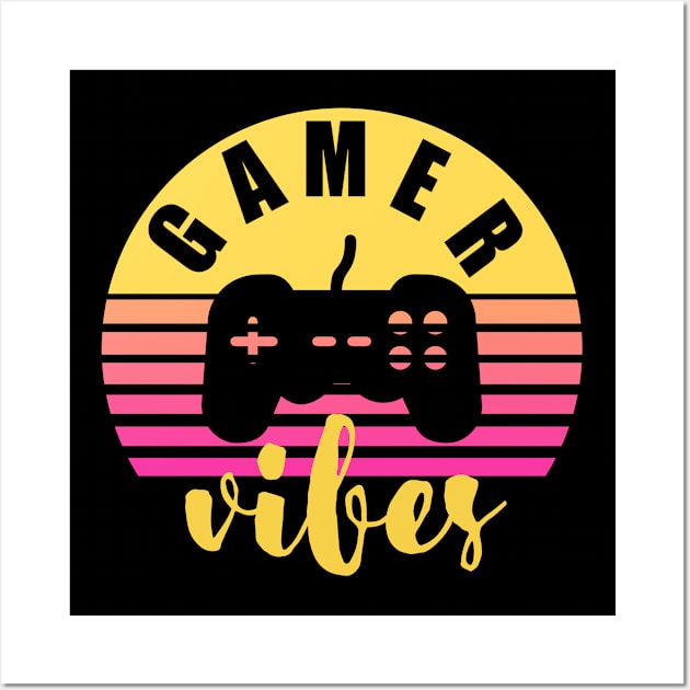 Gamer Vibes Retro Wall Art by Irene Paul